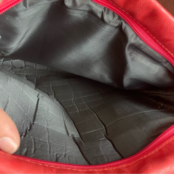 NWOT Peña Inca Piel Red Embroidered Crossbody Bag - Picture 7 of 13